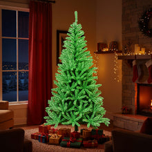 Load image into Gallery viewer, FT Pre-lit Christmas Tree, Artificial Xmas Trees with Branch Tips and LED Lights

