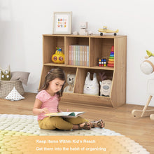 Load image into Gallery viewer, Toy Storage Organizer, 5 Cubby Kids Storage Shelf Unit with Anti-Tipping Kits
