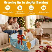 Load image into Gallery viewer, Kids Rocking Boat, Submarine-Themed Wooden Rocking Ship Toy with Rotating Propeller

