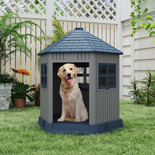 Load image into Gallery viewer, Outdoor Dog House with 2 Windows and Skylight for Small Medium Dogs
