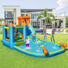 Load image into Gallery viewer, 8 in 1 Kids Bouncy Castle with 720W Blower
