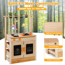 Load image into Gallery viewer, Kids Mud Kitchen, Fir Wood Children Potting Bench Table with 4 Pots
