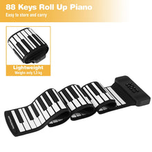 Load image into Gallery viewer, Portable Hand Roll Piano Keyboard with 128 Rhythms
