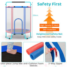 Load image into Gallery viewer, 5FT Kids Trampoline, 6 in 1 Toddler Trampolines
