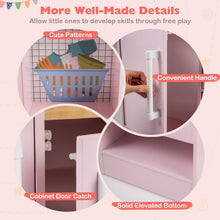 Load image into Gallery viewer, Dual-Sided Toddler Pretend Laundry Toy Kitchen Playset with Real Lights &amp; Sounds
