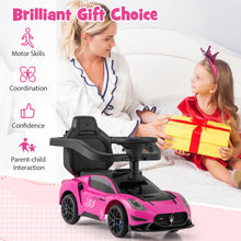 Load image into Gallery viewer, 3 in 1 Kids Ride on Push Car, Licensed Maserati Push Along Car with Handle, Guardrail, 2 Universal Wheels
