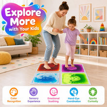 Load image into Gallery viewer, 4-Pack Leakproof Colorful Sensory Mats for Children
