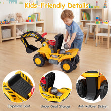Load image into Gallery viewer, Sit &amp; Scoot Toy Construction Vehicle with Engine Sound

