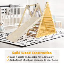 Load image into Gallery viewer, Kids Climbing Frame, Wooden Children Climber Playset with Swing
