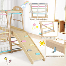Load image into Gallery viewer, 8-in-1 Jungle Gym Wooden Montessori Climber Playset
