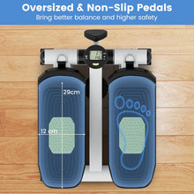 Load image into Gallery viewer, Mini Stepper for Workout, Portable Hydraulic Stepper with Resistance Bands, LCD Monitor
