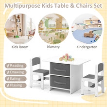 Load image into Gallery viewer, Kids Table and Chairs Set, Children Activity Desk with 2 Chairs
