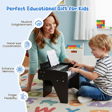 Load image into Gallery viewer, 25 Lighted Keys Kids Piano Keyboard Mini Digital Piano Wooden Toy
