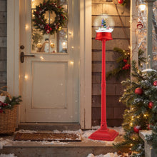 Load image into Gallery viewer, Christmas Street Lamp, 5FT Red Musical Festive Lamp Post
