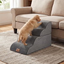 Load image into Gallery viewer, Dog Steps for Bed, 4/5-Step Modular Dog Stairs with Non-slip Bottom
