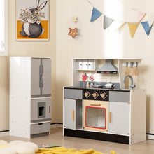 Load image into Gallery viewer, Wooden Kitchen Playset Large Pretend Toy Kitchen for Toddlers
