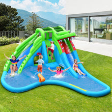 Load image into Gallery viewer, 7 in 1 Kids Bouncy Castle with 780W Blower, Inflatable Water Park with 2 Slides
