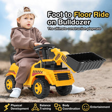 Load image into Gallery viewer, Kids Ride on Excavator, Toddlers Push Along Car with Adjustable Bucket(Bulldozer)
