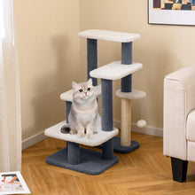 Load image into Gallery viewer, Cat Stairs, 2-in-1 Cat Tree Tower Pet Steps with Sisal Scratching Posts
