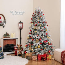 Load image into Gallery viewer, 180 cm Artificial Christmas Tree Pre-lit Hinged Xmas Tree with 270 Warm White LED Lights
