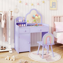 Load image into Gallery viewer, Kids Vanity Table and Chair Set
