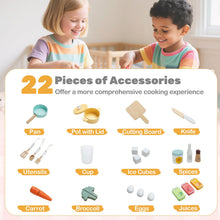 Load image into Gallery viewer, Corner Kitchen Playset with Large Fridge for Toddlers 3+ Years Old
