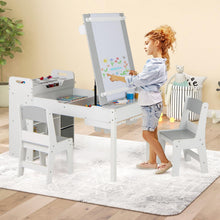Load image into Gallery viewer, Kids Art Table and Chairs Set
