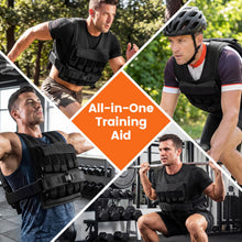 Load image into Gallery viewer, Weighted Vest, 20kg Fitness Weight Vests with Adjustable Buckles &amp; Mesh Bag
