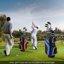 Load image into Gallery viewer, 14-Way Golf Cart Bag with 9 Zippered Pockets and Cooler Bag
