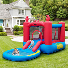 Load image into Gallery viewer, Inflatable Jumping House with Slide, Round Ball Pit Pool
