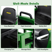 Load image into Gallery viewer, Kids Ride on Tractor 12V Electric Vehicle with Detachable Trailer and Remote Control
