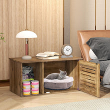 Load image into Gallery viewer, Cat Litter Box Enclosure Indoor Hidden Kitty Washroom
