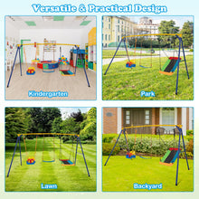 Load image into Gallery viewer, 3 in 1 Kids Heavy Duty Metal Swing Frame with Belt Swing
