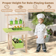 Load image into Gallery viewer, Mud Kitchen, Outdoor Kids Play Kitchen with Removable Pots

