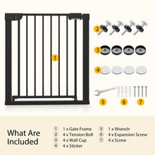 Load image into Gallery viewer, Safety Gate, 75-82cm Pressure Fit Baby Gates with Double-lock Door

