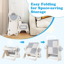 Load image into Gallery viewer, 6-in-1 Multi-activity Children Table &amp; Chair Folding Art Easel Set
