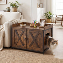 Load image into Gallery viewer, Cat Litter Box Enclosure, Kitty Hidden Washroom Toilet
