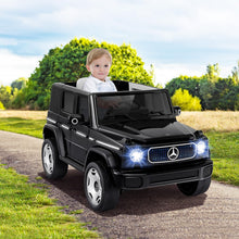 Load image into Gallery viewer, Kids Ride on Car, 12V Licensed Mercedes Benz Toy Car with Remote Control, Music, Horn, Lights, USB
