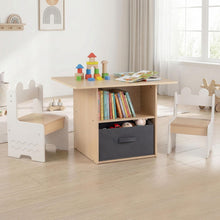 Load image into Gallery viewer, Kids Table and Chairs, Wooden Toddler Activity Desk Set
