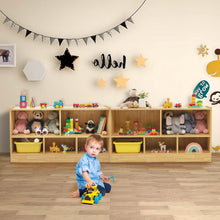 Load image into Gallery viewer, 5-Cubby Wooden Kids Storage Shelf Unit
