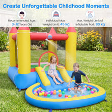 Load image into Gallery viewer, Inflatable Bounce House, Kids Water Park Wet Dry with Splash Pool, Water Slide
