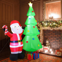 Load image into Gallery viewer, 8 Feet Inflatable Christmas Tree with Santa Claus &amp; Gift Boxes

