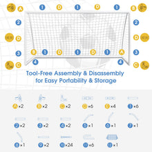 Load image into Gallery viewer, PVC Soccer Goal with Thickened Post
