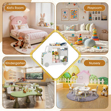 Load image into Gallery viewer, Toy Storage Organizer, Kids Bookshelf with Stuffed Animal Storage
