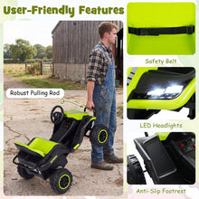Load image into Gallery viewer, 24V Ride on Tractor with Trailer, Kids Electric Car
