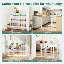 Load image into Gallery viewer, Safety Gate, 80-132cm Pressure Fit Baby Gates with Auto-Close Door
