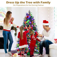 Load image into Gallery viewer, 6FT Pre-Lit Artificial Christmas Tree with 11 Lighting Modes
