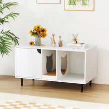 Load image into Gallery viewer, Wooden Cat Litter Box Enclosure

