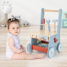 Load image into Gallery viewer, 2-in-1 Toddler First Step Activity Interactive Push Along Toy with Smooth Handle
