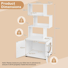 Load image into Gallery viewer, Cat Litter Box Enclosure with 3 Shelves
